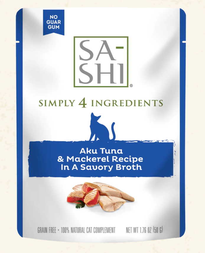 RAWZ Sa-Shi Aku Tuna & Mackerel Cat Food Recipe in Savory Broth 1.76OZ