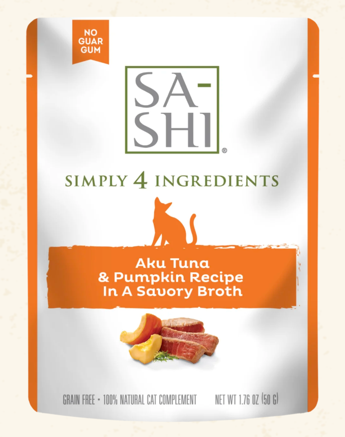 RAWZ Sa-Shi Aku Tuna & Pumpkin Cat Food Recipe in Savory Broth 1.76OZ