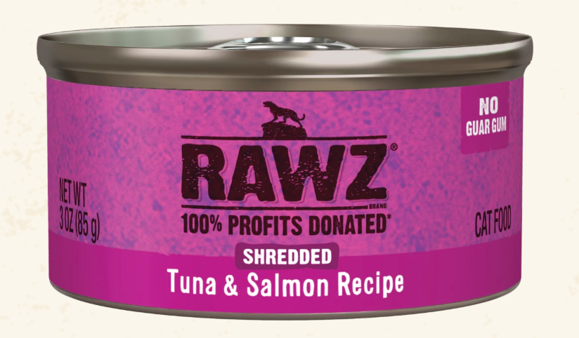 RAWZ Shredded Tuna & Salmon Cat Food Recipe 3OZ
