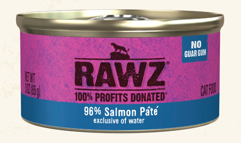 RAWZ 96% Salmon Pate Cat Food 3OZ