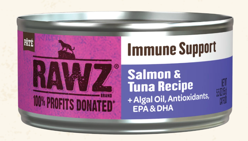RAWZ Immune Support Pate Salmon & Tuna Cat Food Recipe 5.5OZ