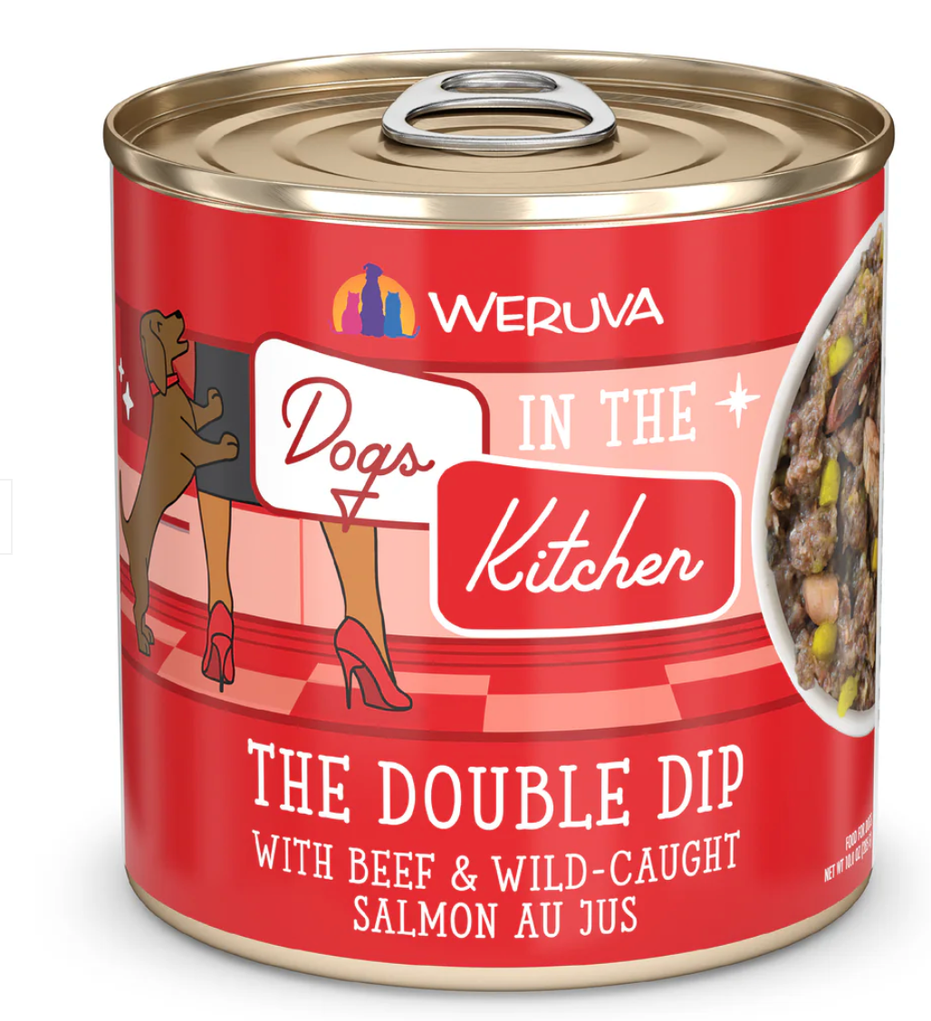 Weruva The Double Dip Beef & Wild-Caught Salmon Recipe Au Jus 10OZ