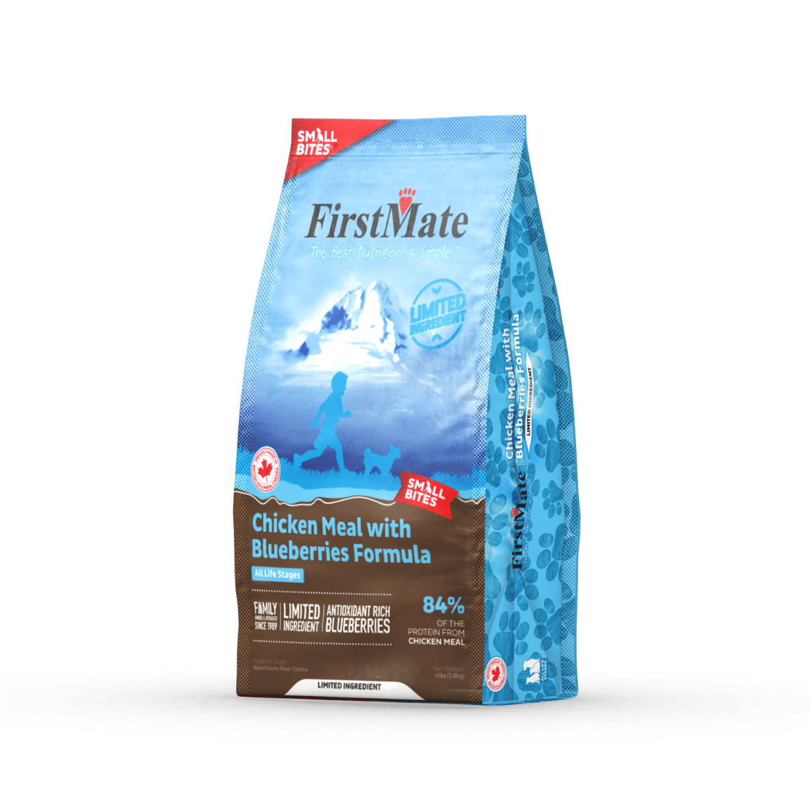 FirstMate Limited Ingredient Chicken Meal with Blueberries Formula Small Bites Dog Food