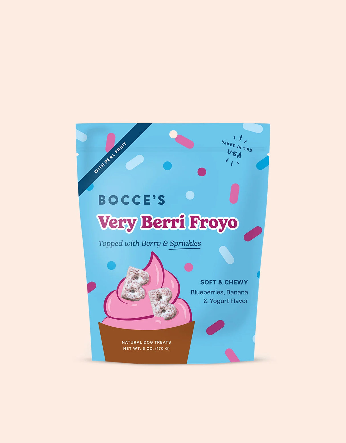 Bocce's Very Berri Froyo Soft & Chewy Dog Treats