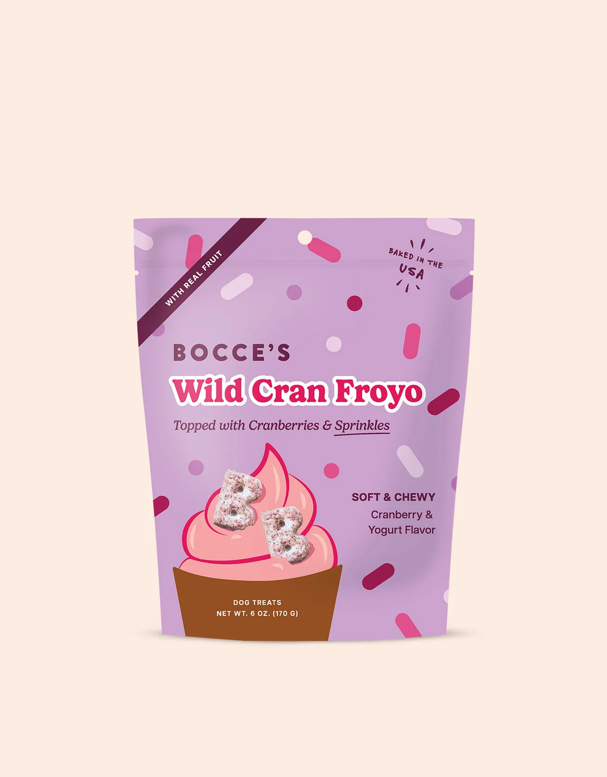 Bocce's Wild Cran Froyo Soft & Chewy Dog Treats