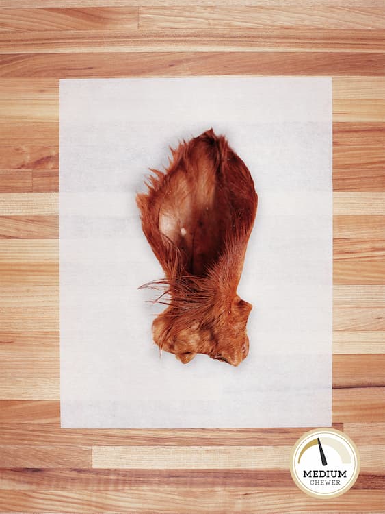 Bulk - Farm Hounds Cow Ear with Hair