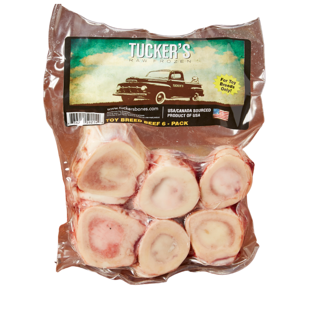 Tucker's Frozen Beef Bones for Small Dogs, 6-Pack
