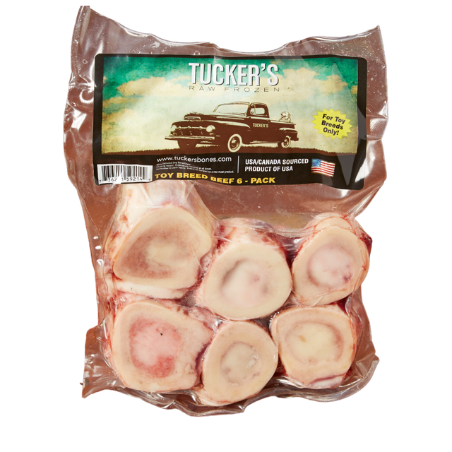 Tucker's Frozen Beef Bones for Small Dogs, 6-Pack