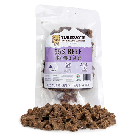 TUESDAYS NATURAL DOG COMPANY TRAINING BITES BEEF