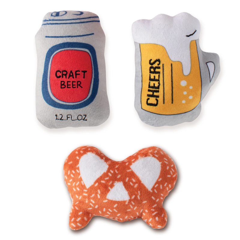 FRINGE PLUSH TOYS BEER 3PC