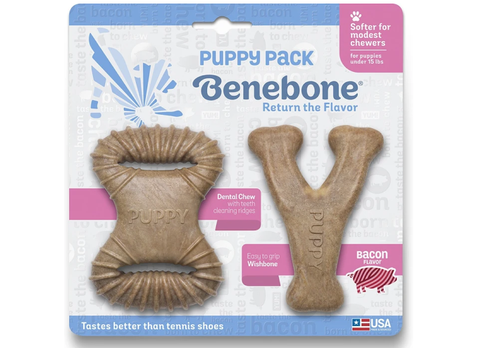 BENEBONE PUPPY 2-PACK BACON