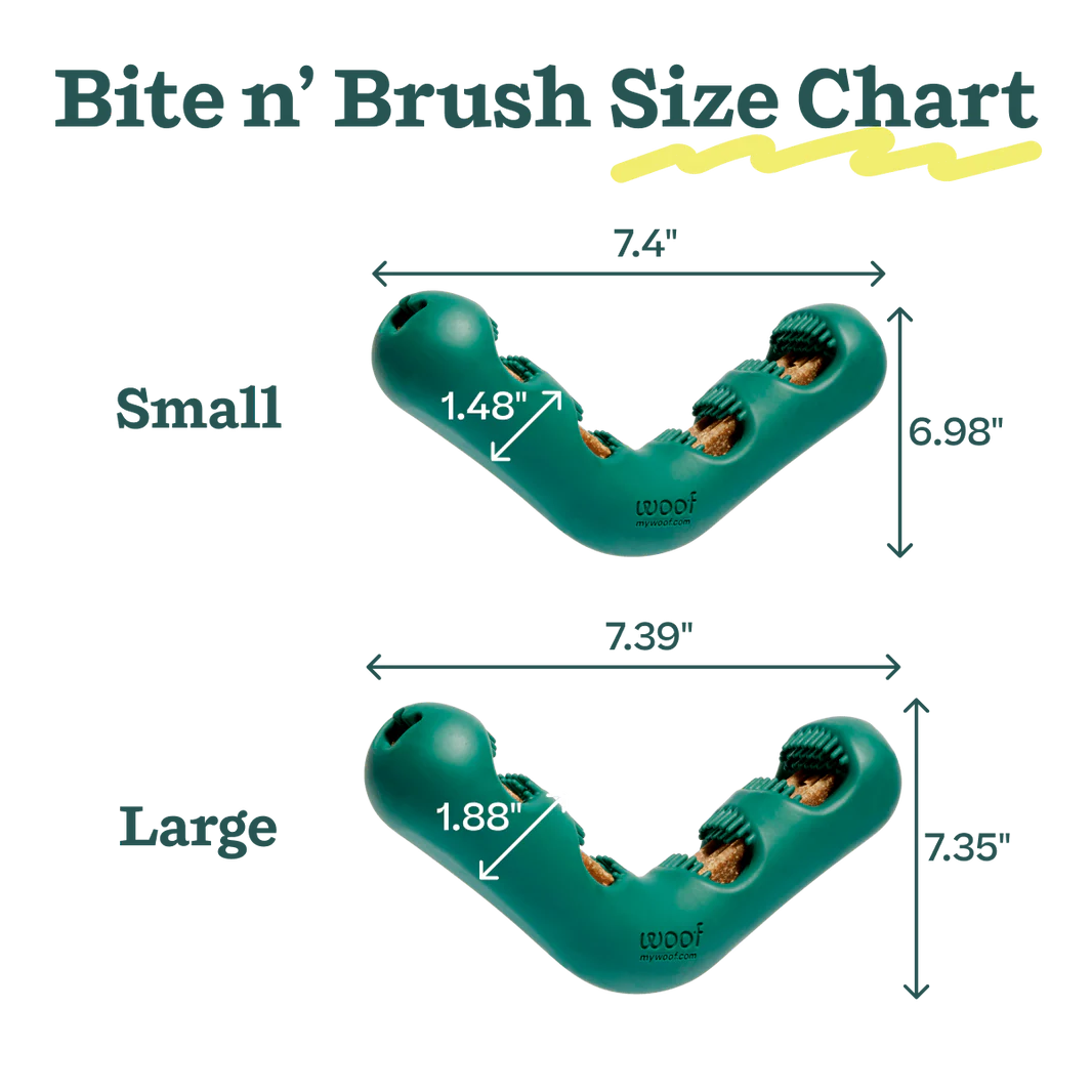 Woof The Bite N' Brush Dog Dental Chew
