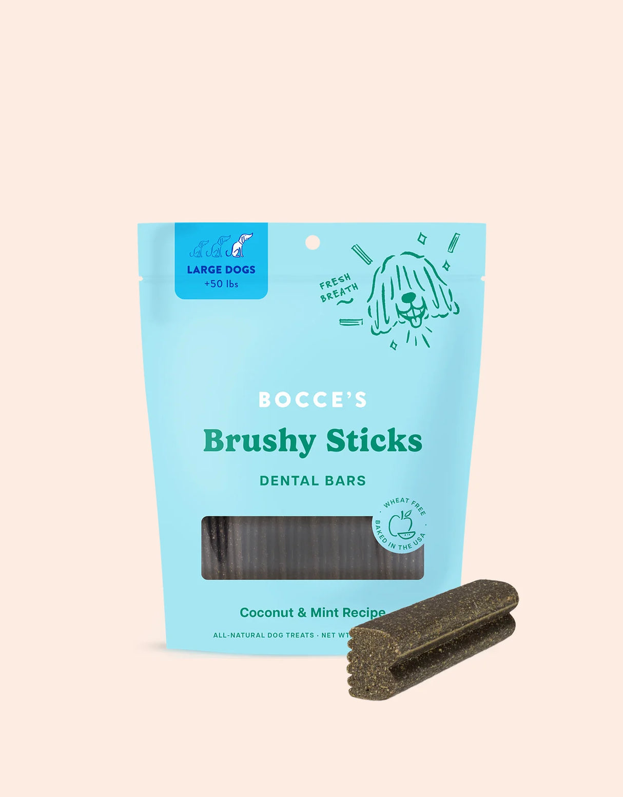 Bocce's Brushy Sticks Dental Bars for Dogs