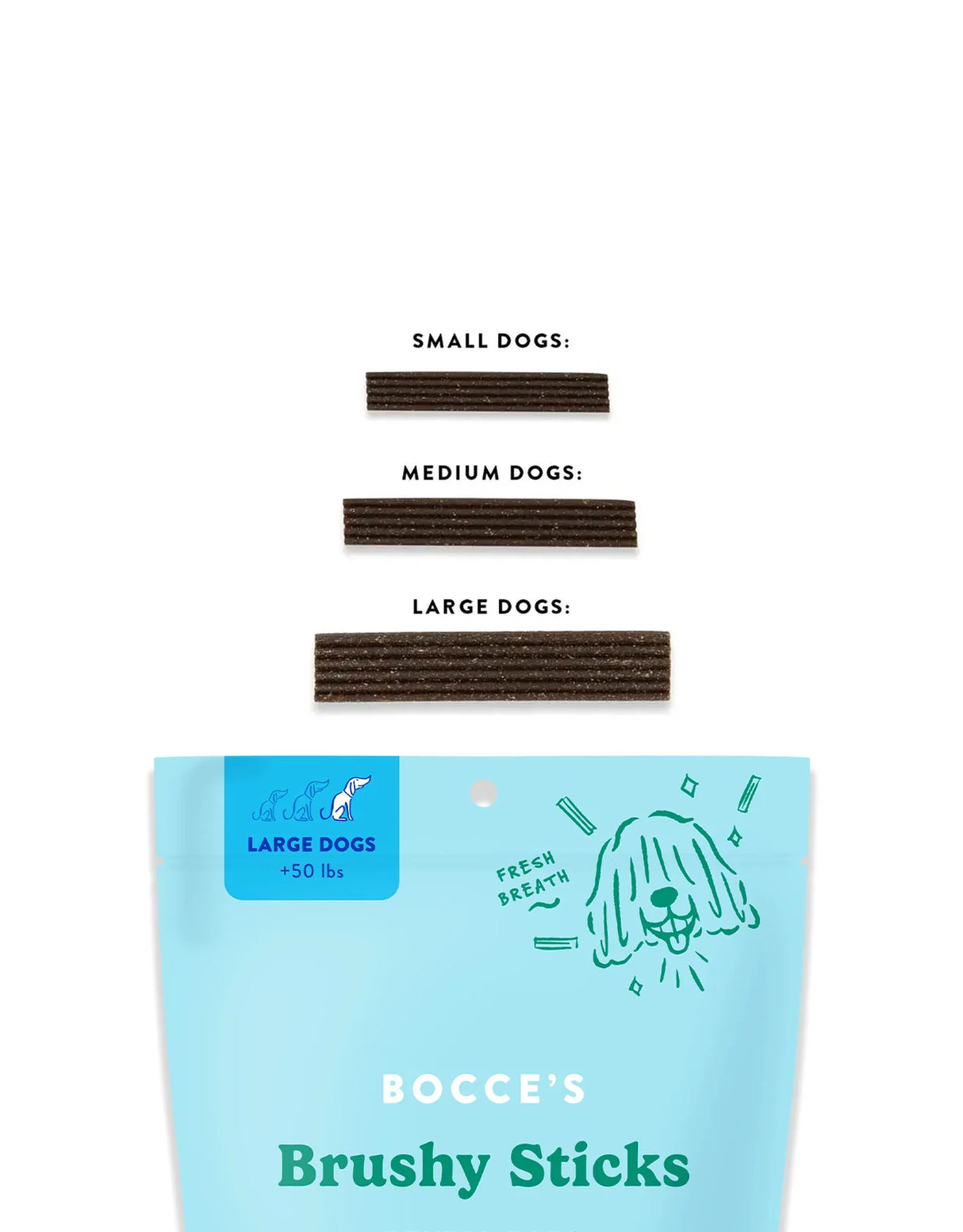 Bocce's Brushy Sticks Dental Bars for Dogs