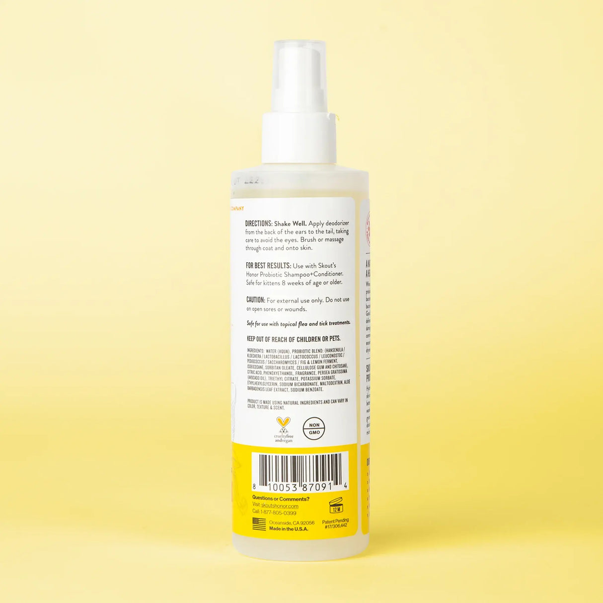 Skout's Honor Probiotic Deodorizer Honeysuckle for Cats