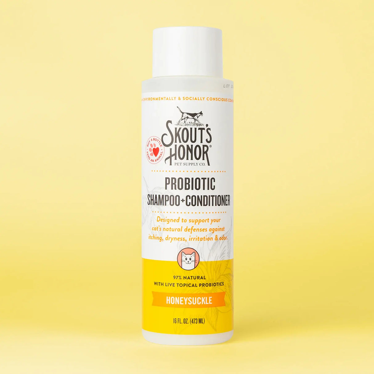 Skout's Honor Probiotic Shampoo+Conditioner for Cats