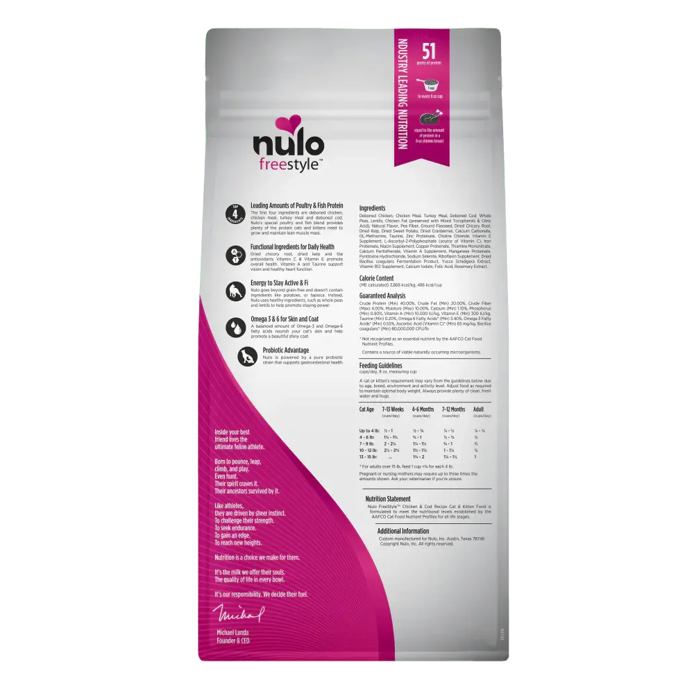 NULO CAT AND KITTEN CHICKEN AND COD