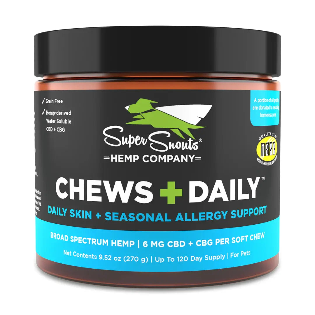 SUPER SNOUTS CHEWS+DAILY SKIN+ALLERGY 60CT