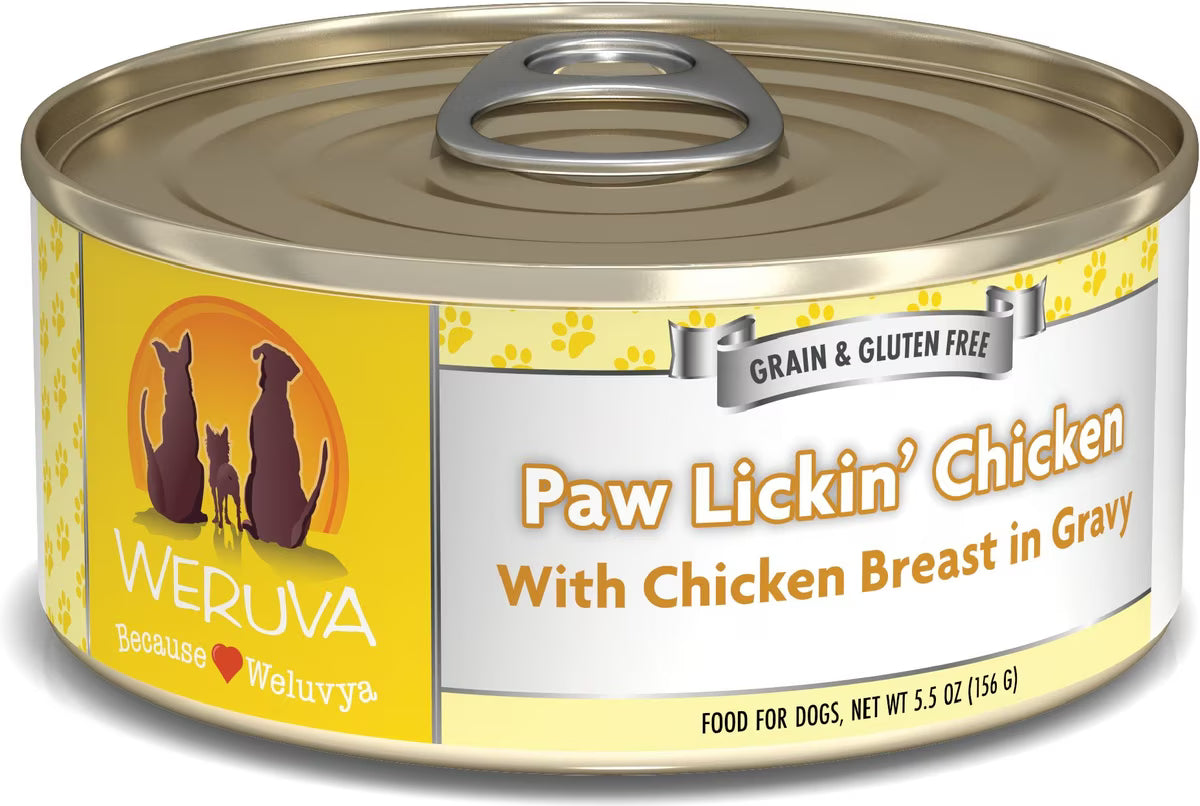 Weruva Paw Lickin' Chicken with Chicken Breast in Gravy Dog Food