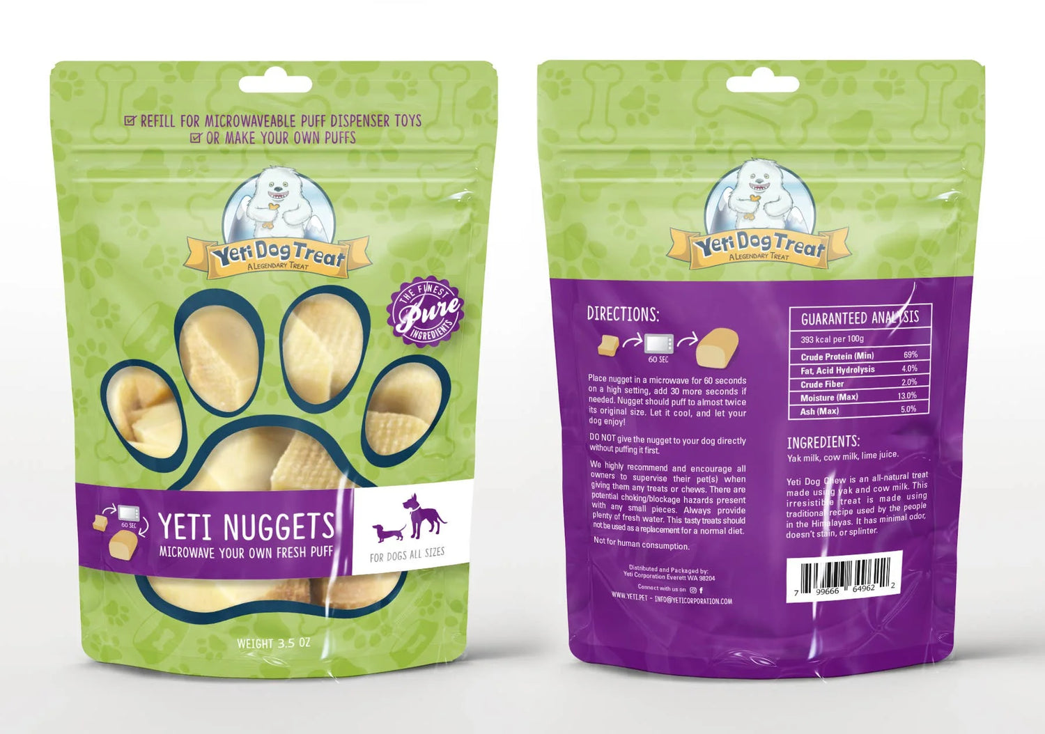 Yeti Dog Chew Flavored Nuggets - Original