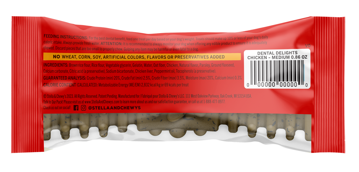STELLA AND CHEWYS DENTAL DELIGHTS MEDIUM