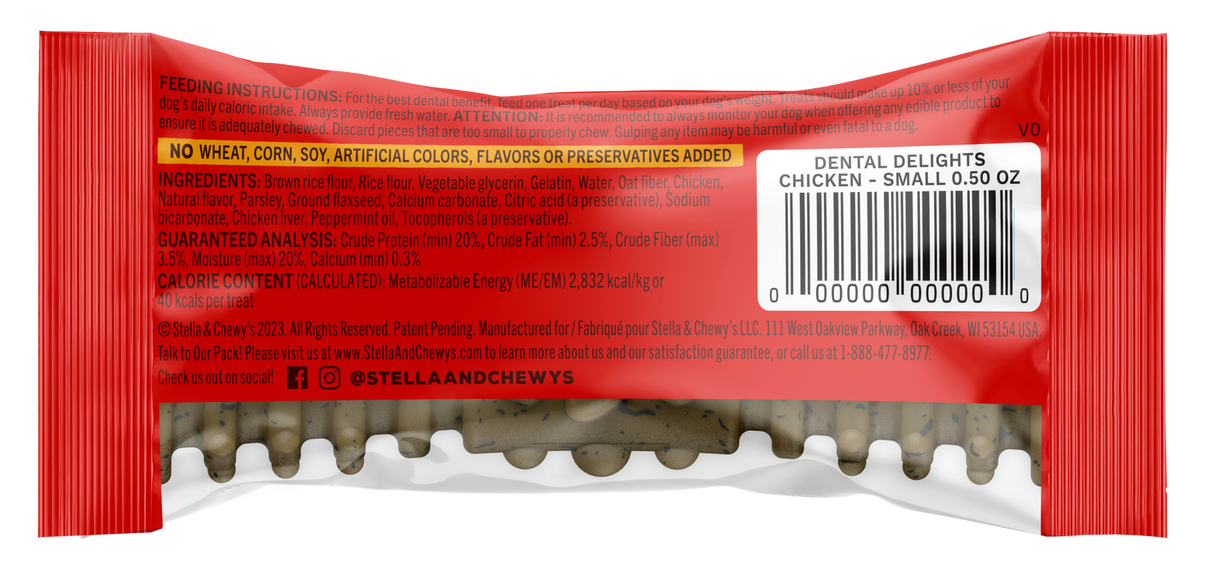 STELLA AND CHEWYS DENTAL DELIGHTS SMALL