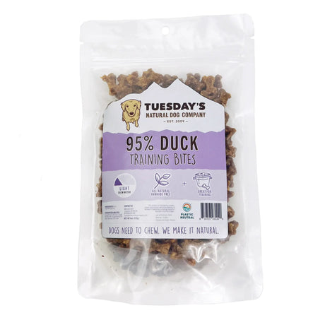 TUESDAYS NATURAL DOG COMPANY TRAINING BITES DUCK