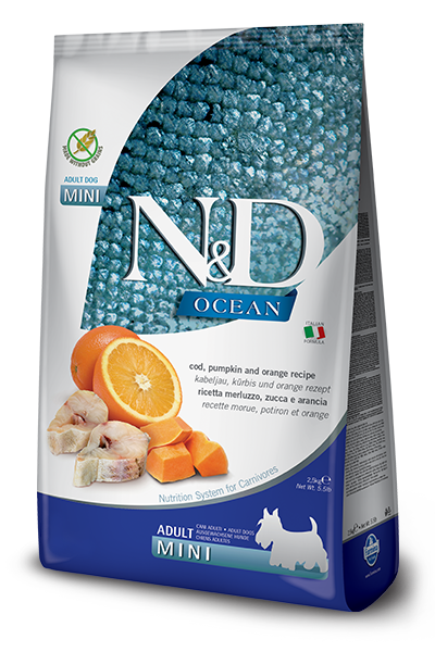 Farmina N&D Ocean Cod, Pumpkin, and Orange for Adult Dogs