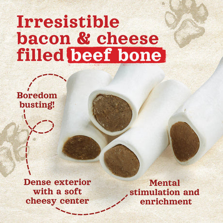 Natural Farm Bacon & Cheese Filled Bones Dog Chews