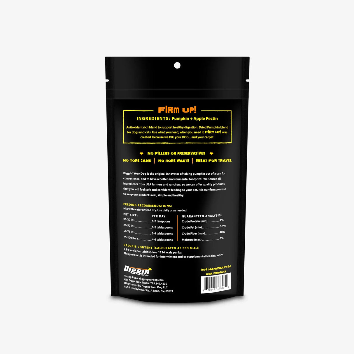 DIGGIN YOUR DOG FIRM UP PUMPKIN FLAKES