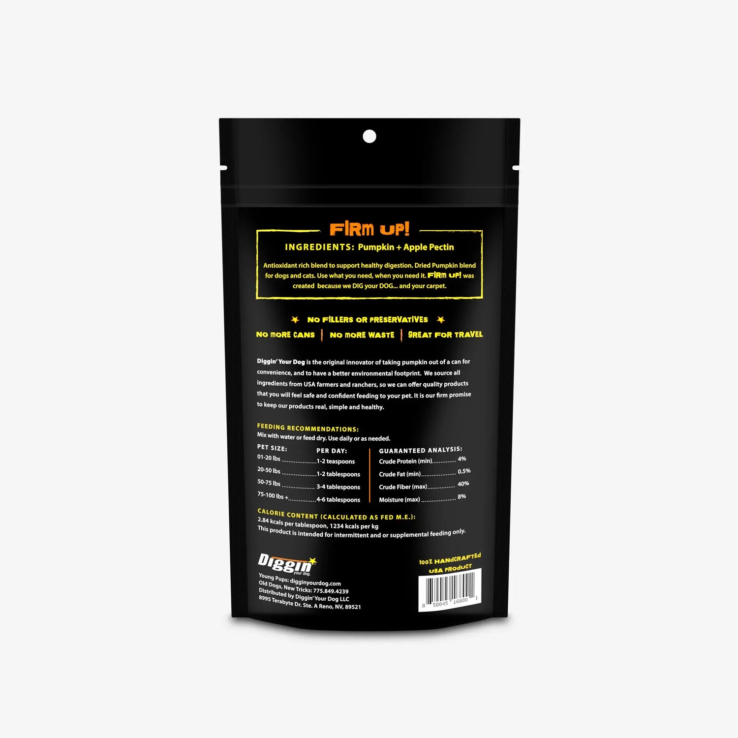 DIGGIN YOUR DOG FIRM UP PUMPKIN FLAKES