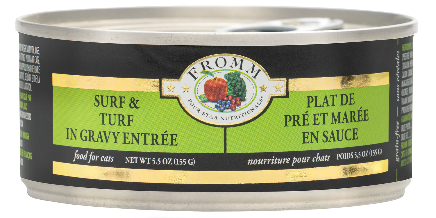 Fromm Four-Star Surf & Turf in Gravy Entrée for Cats 5.5OZ