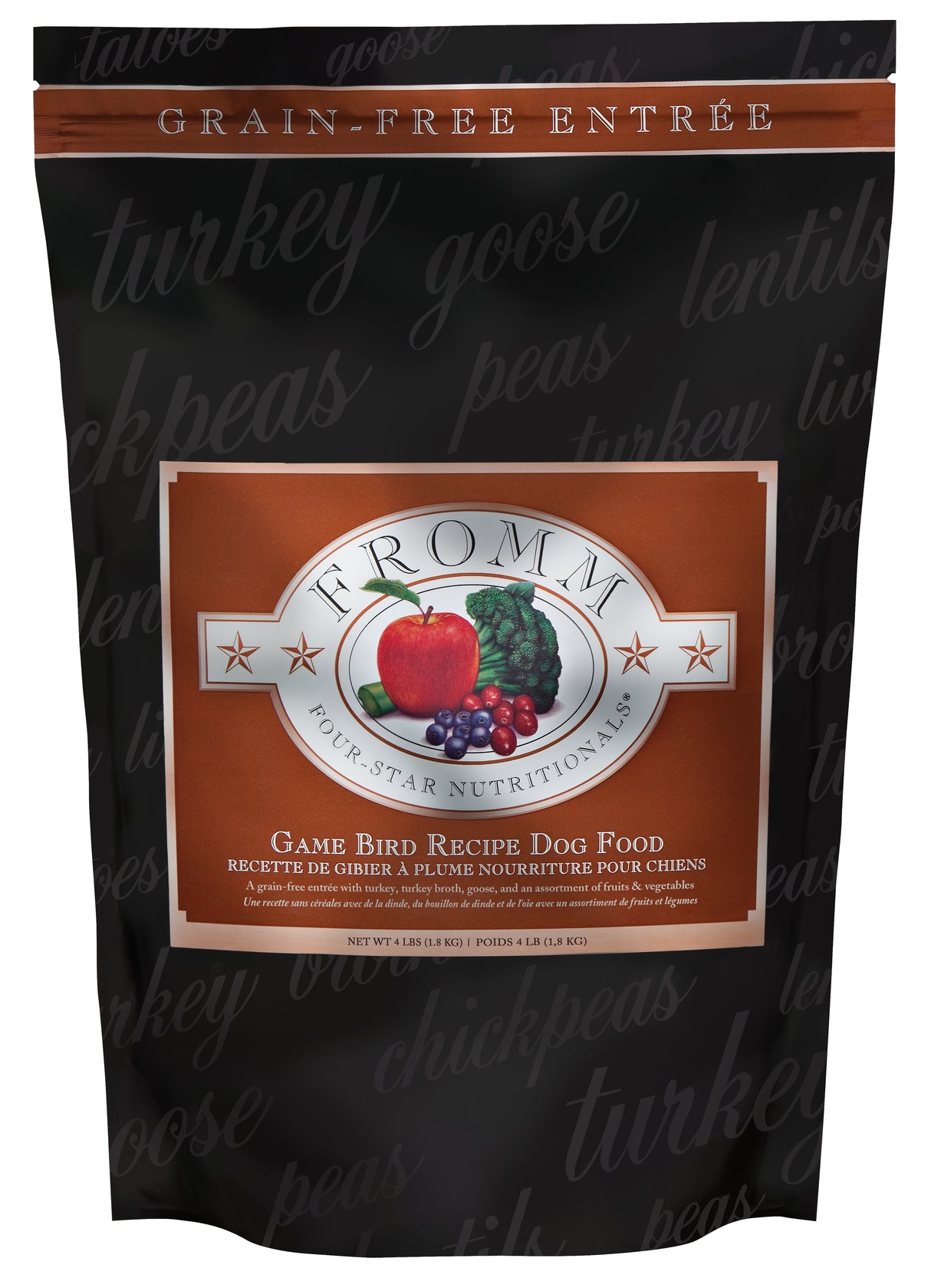 Fromm Four-Star Game Bird Recipe for Dogs