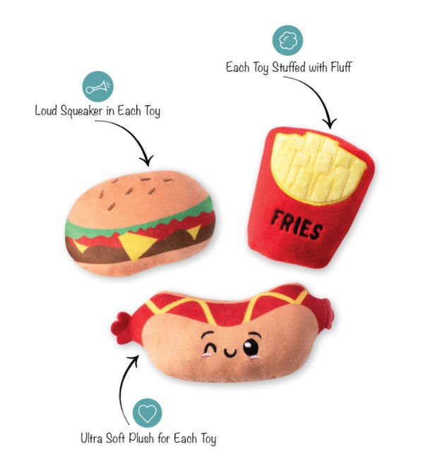PetShop Fast Foodies Mini Toys 3PC