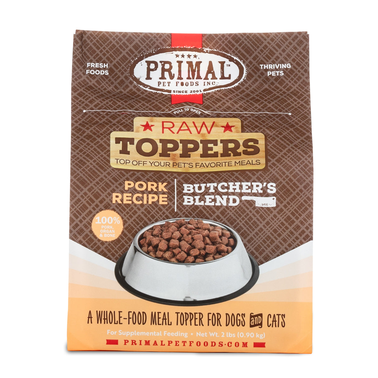 Primal Market Mix Raw Topper for Cat & Dog Pork Recipe