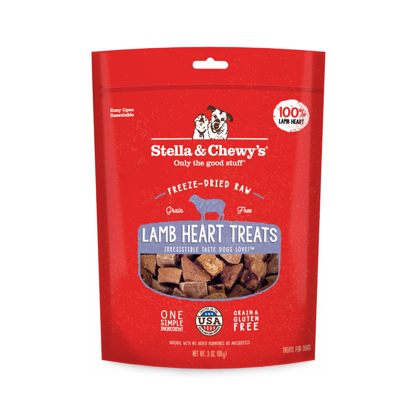 STELLA AND CHEWYS FREEZE DRIED LAMB HEART 3OZ