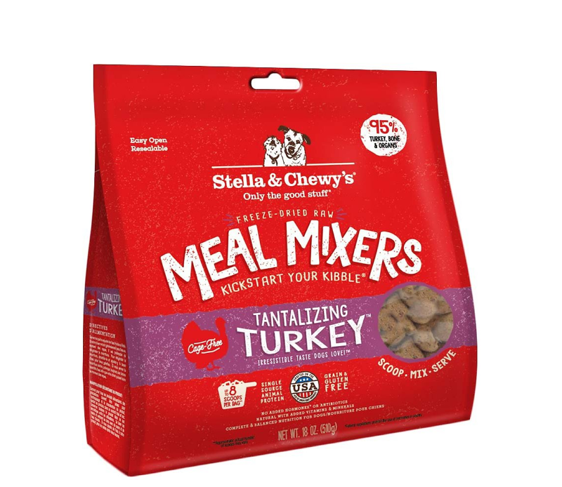STELLA AND CHEWYS FREEZE-DRIED MEAL MIXERS TANTALIZING TURKEY