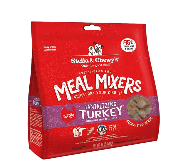 STELLA AND CHEWYS FREEZE-DRIED MEAL MIXERS TANTALIZING TURKEY