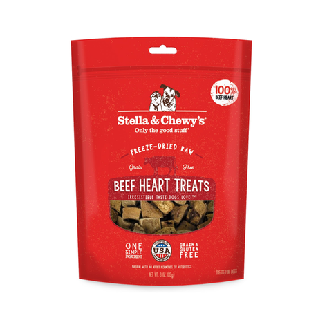 STELLA AND CHEWYS FREEZE DRIED BEEF HEARTS