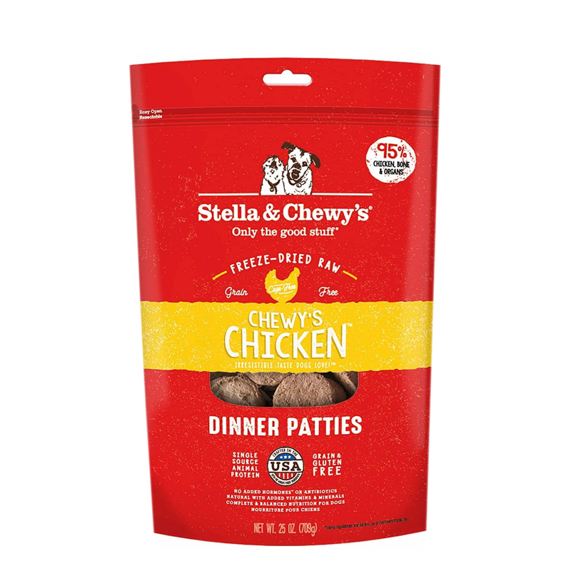 STELLA AND CHEWYS FREEZE DRIED PATTIES CHEWYS CHICKEN