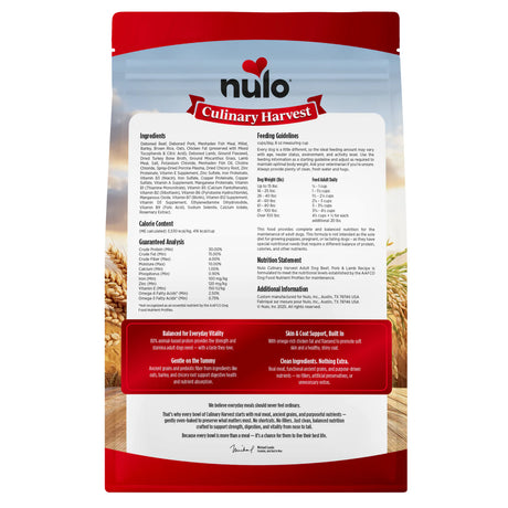 Nulo Culinary Harvest Beef, Pork & Lamb Recipe Dry Dog Food