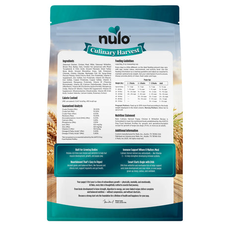 Nulo Culinary Harvest Puppy Chicken & Whitefish Dry Dog Food