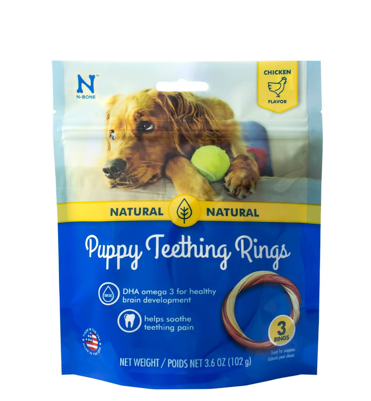 N-BONE PUPPY TEETHING RING CHICKEN