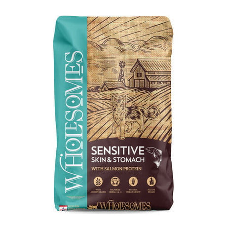 WHOLESOMES CAT SENSITIVE SKIN AND STOMACH SALMON 10LB