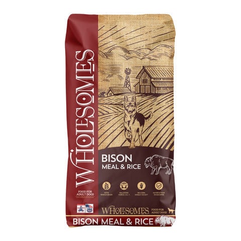 WHOLESOMES BISON AND RICE 35LB
