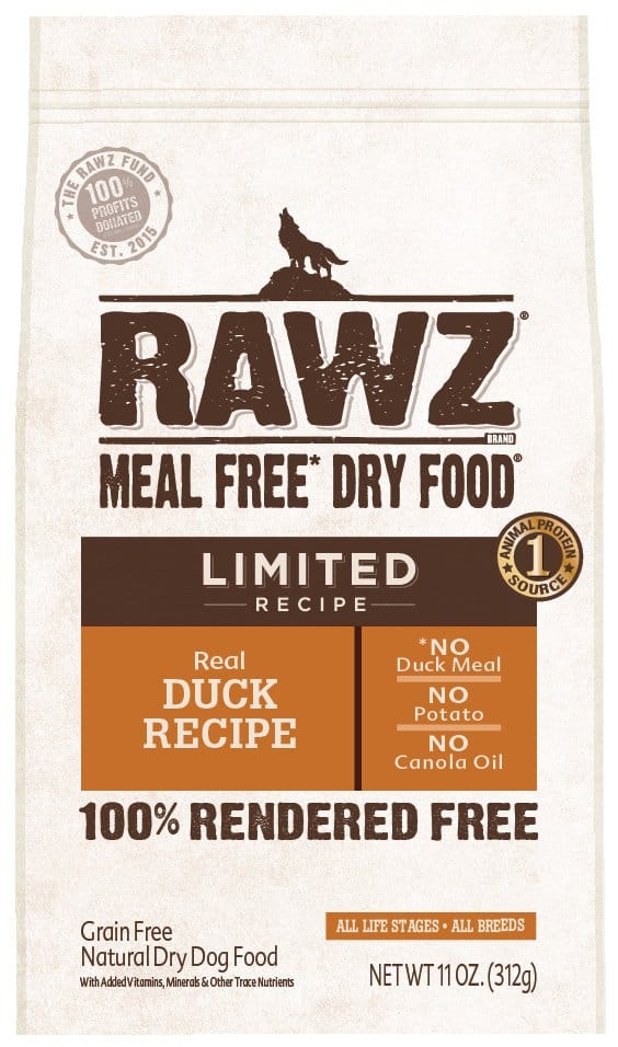 RAWZ Real Duck Dog Food Limited Recipe