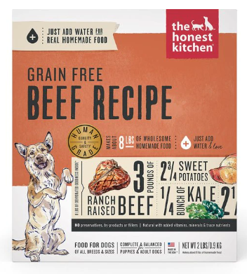 The Honest Kitchen Dehydrated Grain Free Beef Recipe for Dogs