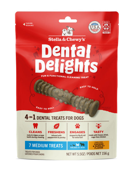 Stella & Chewy's Dental Delights Medium Dog Dental Treats