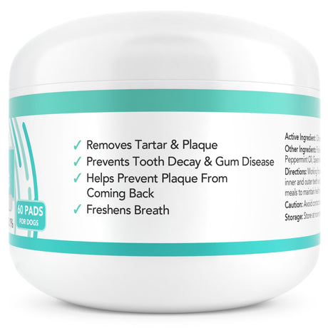 Nootie Medicated Dental Wipes for Dogs