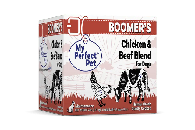 MY PERFECT PET FROZEN DOG BOOMERS CHICKEN AND BEEF 4LB
